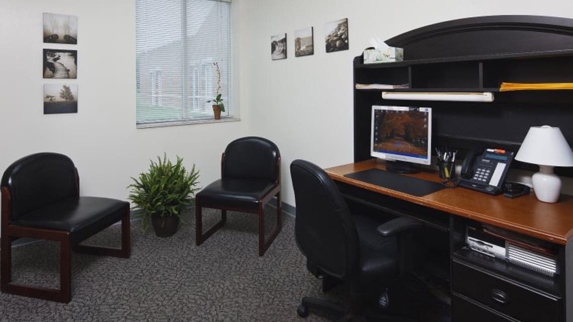 Hampton Behavioral Health Center A Medical Office Featuring a Desk and Chairs | HamptonHospital.com